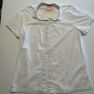 EUC Lucky We Live Hawaii Button Down Shirt Men XL/2XL Goldfish Kiss Short Sleeve